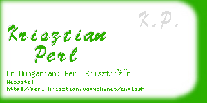 krisztian perl business card